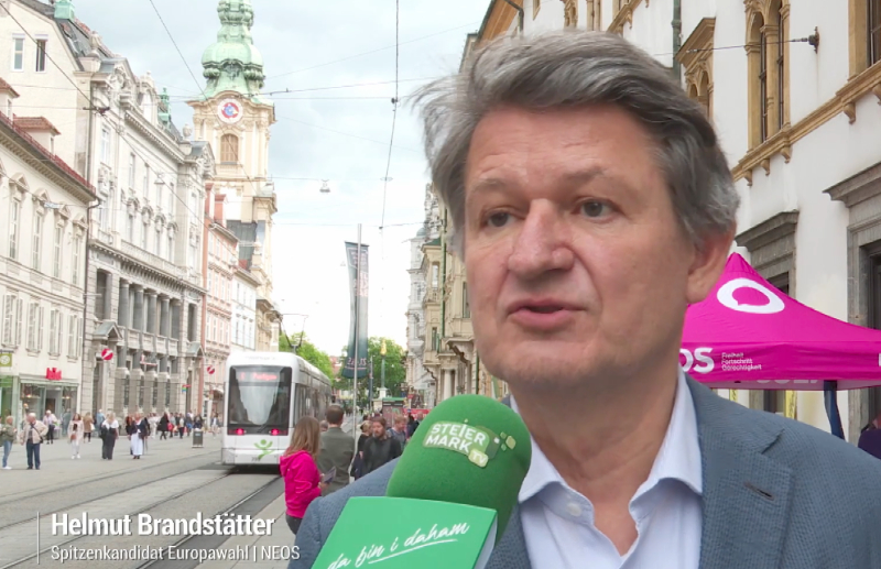 NEOS EU-Wahl-Spitzenkandidat Helmut Brandstätter